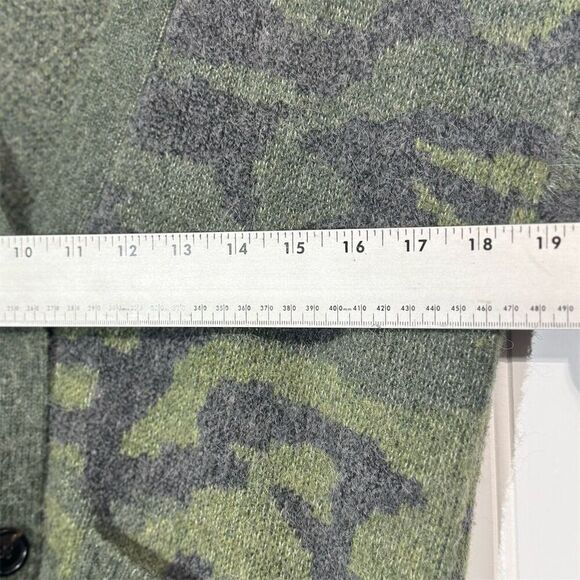 Rails Runi Green Camo Alpaca Wool Blend Cardigan Sweater Small Grunge Cozy - Picture 5 of 10